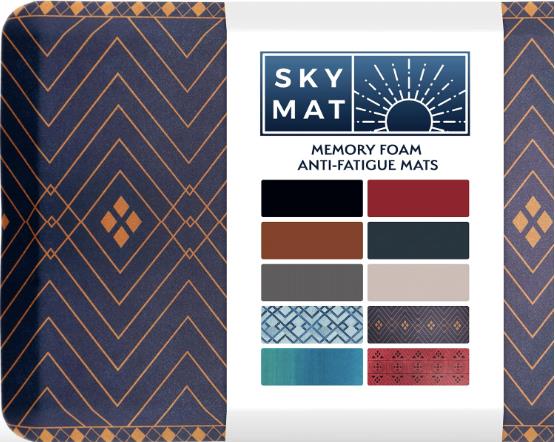 Sky Solutions Anti Fatigue Floor Mat - 3/4" Thick Cushioned Standing Rug