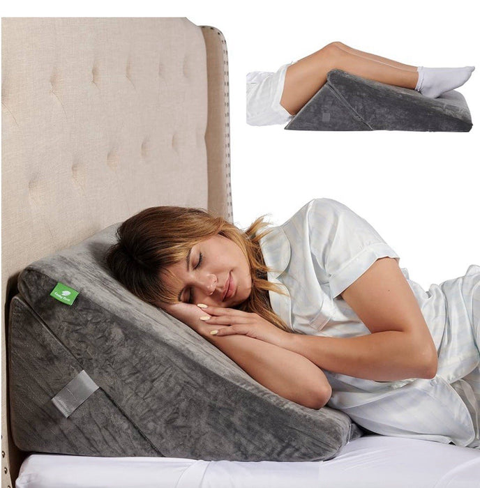 Cushy Form 5-n-1 Wedge Pillow for Sleeping,Multipurpose Memory Foam Bed Support