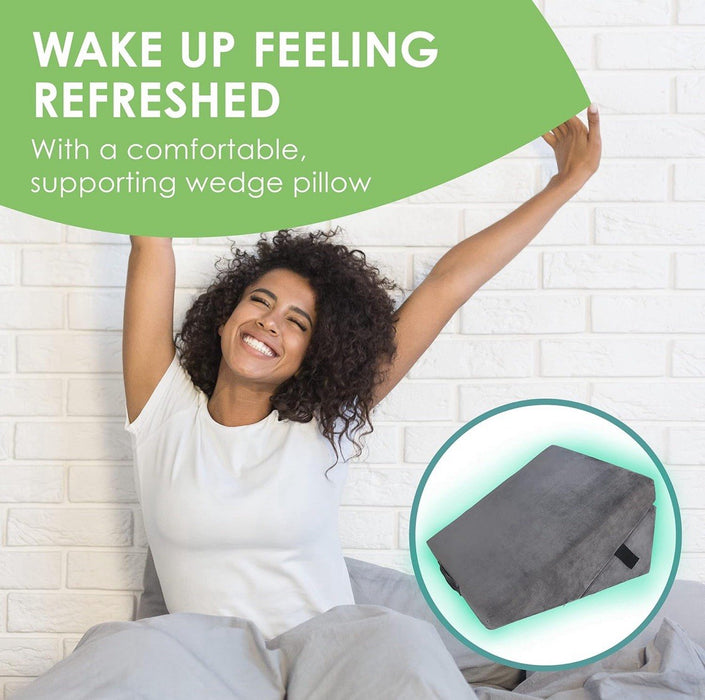 Cushy Form 5-n-1 Wedge Pillow for Sleeping,Multipurpose Memory Foam Bed Support