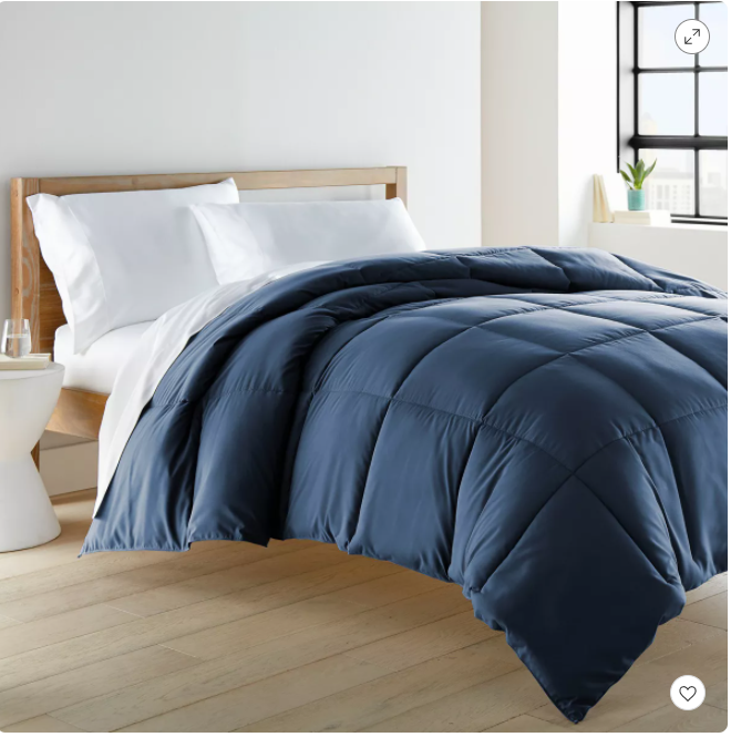 Beckham Hotel Collection Down Alternative Comforter Navy Blue (Size:Full/Queen)