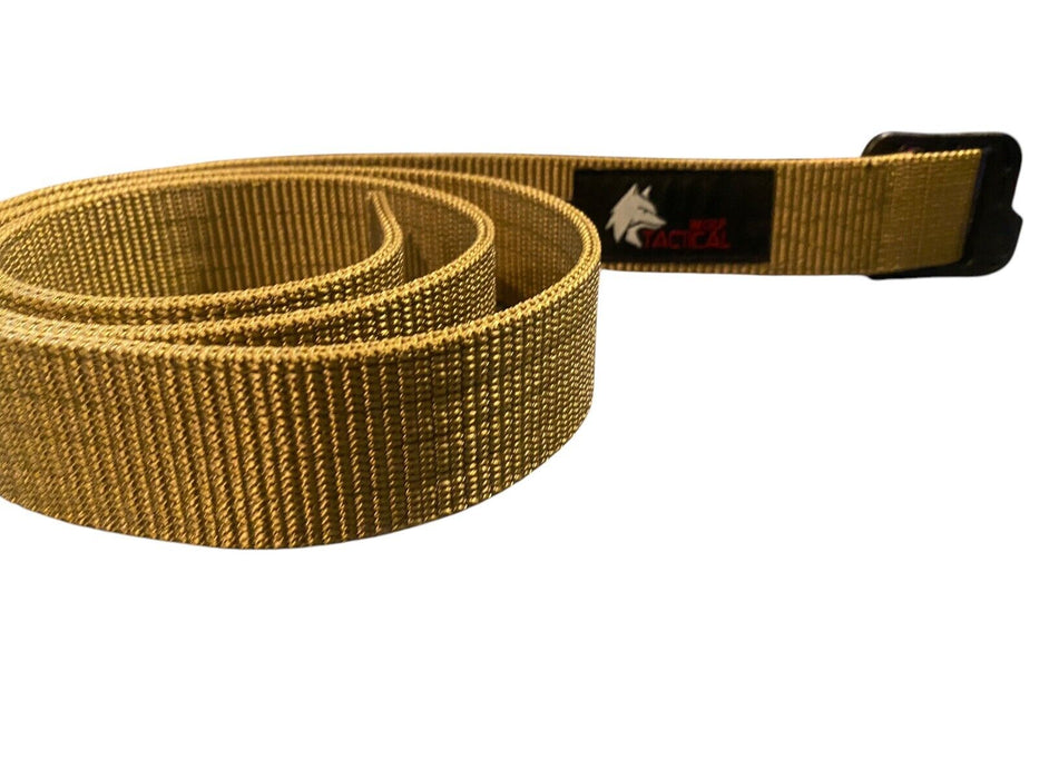 Wolf Tactical Stiffened 2-Ply 1.5” Nylon Belt Tan (Size: XXL 44-46)