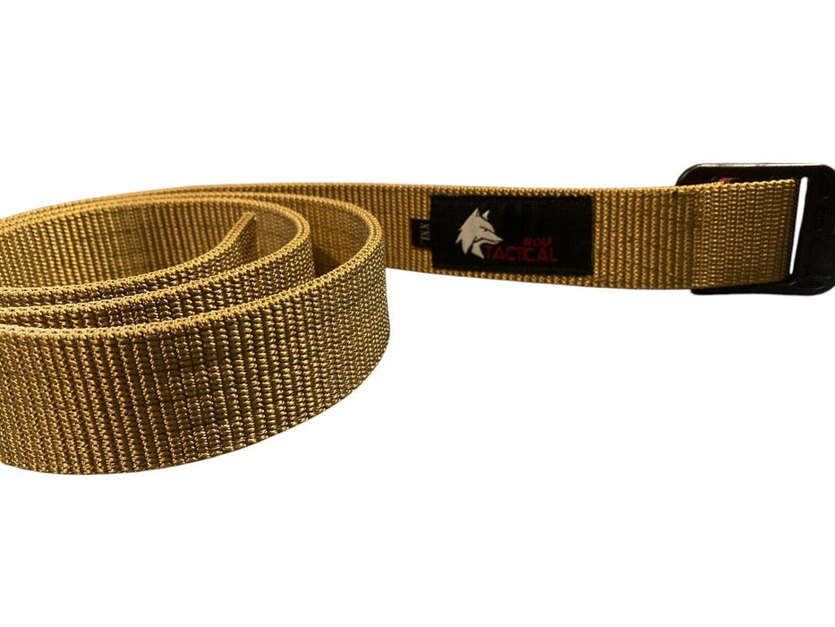 Wolf Tactical Stiffened 2-Ply 1.5” Nylon Belt Tan (Size: XXL 44-46)