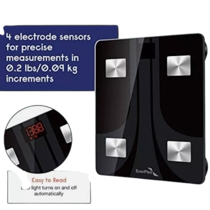 EnerPlex Scale for Body Weight - Accurate Digital BMI Smart Bluetooth Scale, NWT