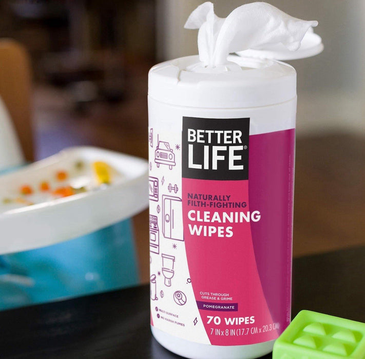 Better Life Natural AllPurpose Cleaning Wipes, Pomegranate Scent, 140 Count
