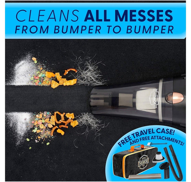 ThisWorx Car Vacuum Cleaner, Portable Handheld Mini Vacuum Cleaner w/ 16ft Cord