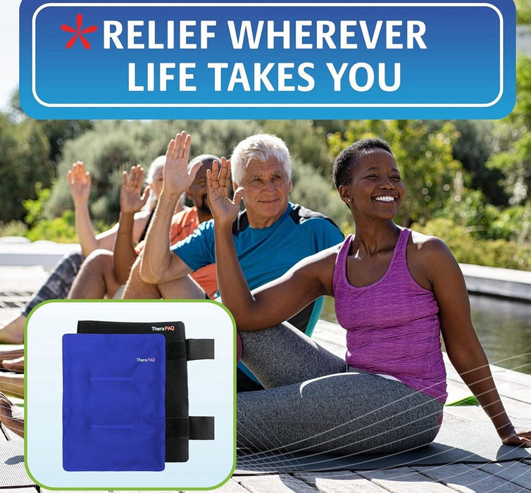 TheraPAQ Reusable Gel Ice Pk w/ Wrap, Hot/Cold Therapy 4 Swelling & Pain Relief
