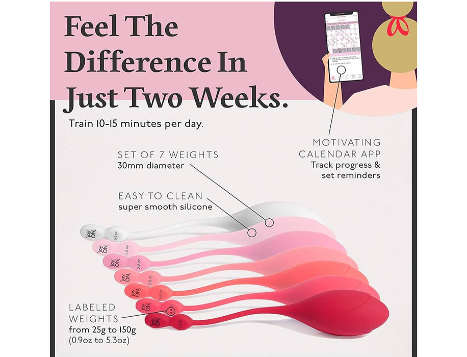 Joy ON Kegel Balls For Womn Set of 7 for Pelvic Floor Strengthening & Tightening