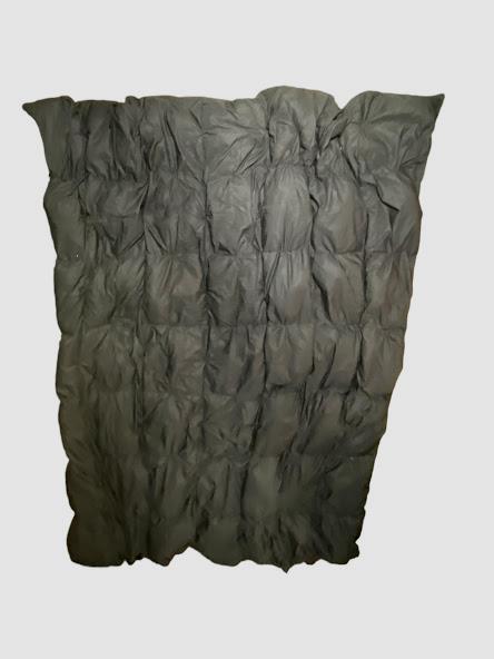 Goose Down Comforter, 100% Egyptian Cotton Black (Size: King 106 X 90)